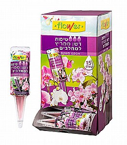 טיפות דשן לסחלבים BIO-FLOWER – ממריץ ומשקם, 40 מ"ל טיפות דשן לסחלבים BIO-FLOWER – ממריץ ומשקם, 40 מ"ל