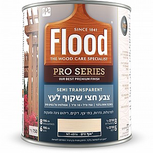 צבע לעץ חצי שקוף על בסיס מים בשכבה אחת??אוף וויט NT4016??רבע גלון 946 מ"ל פלאד Flood Semi Transparent Pro Series צבע לעץ חצי שקוף על בסיס מים בשכבה אחת??אוף וויט NT4016??רבע גלון 946 מ"ל פלאד Flood Semi Transparent Pro Series