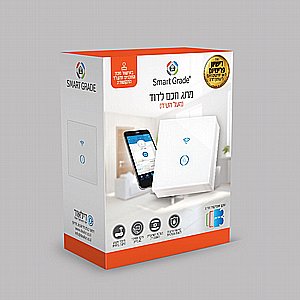 מתג חכם לדוד Smart Grade – התקנה על הטיח (דילאור), טאצ' Wi-Fi מתג חכם לדוד Smart Grade – התקנה על הטיח (דילאור), טאצ' Wi-Fi