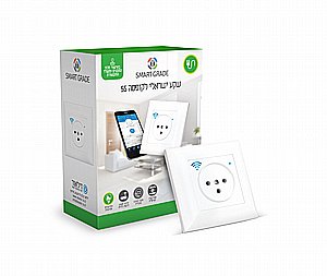 שקע חכם Smart Grade להתקנה קבועה (קופסה 55) | טאצ' | שליטה WiFi 3500W שקע חכם Smart Grade להתקנה קבועה (קופסה 55) | טאצ' | שליטה WiFi 3500W