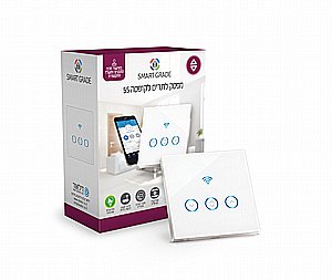 מפסק Smart Grade חכם לתריס (קופסה 55) | טאצ' | שליטת WiFi ותזמון מפסק Smart Grade חכם לתריס (קופסה 55) | טאצ' | שליטת WiFi ותזמון