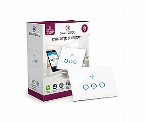 מפסק Smart Grade חכם לתריס (גוויס) | טאצ' | שליטת WiFi ותזמון מפסק Smart Grade חכם לתריס (גוויס) | טאצ' | שליטת WiFi ותזמון