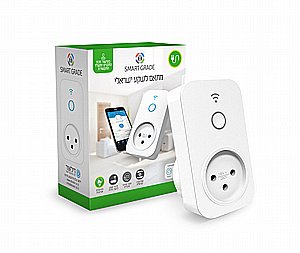 מתאם חכם Smart Grade (שקע תקע ישראלי) | שליטה WiFi ובקרת חשמל (3500W) מתאם חכם Smart Grade (שקע תקע ישראלי) | שליטה WiFi ובקרת חשמל (3500W)