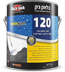 בלאק ג'ק 120 - חומר איטום גגות 100% סיליקון - אטום לתמיד-גלון 3.3 ליטר בלאק ג'ק 120 - חומר איטום גגות 100% סיליקון - אטום לתמיד-גלון 3.3 ליטר