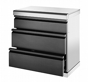 יחידת 3 מגירות בגימור נירוסטה שחורה Z GRILLS יחידת 3 מגירות בגימור נירוסטה שחורה Z GRILLS