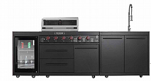 מטבח גן מודולרי Z-GRILL שחור 4 מבערים כולל מקרר וכיור ושיש איכותי דגם premium-6B מטבח גן מודולרי Z-GRILL שחור 4 מבערים כולל מקרר וכיור ושיש איכותי דגם premium-6B