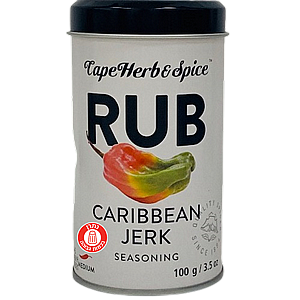 ראב תערובת תבלינים בנוסח קריביאן ג'רק 100 גרם CAPE HERB & SPICE ראב תערובת תבלינים בנוסח קריביאן ג'רק 100 גרם CAPE HERB & SPICE