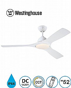 מאוורר תקרה 52" JESSICA ג'סיקה WESTINGHOUSE IP44 לבן מאוורר תקרה 52" JESSICA ג'סיקה WESTINGHOUSE IP44 לבן