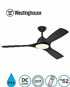 מאוורר תקרה 52" JESSICA ג'סיקה WESTINGHOUSE IP44 שחור מאוורר תקרה 52" JESSICA ג'סיקה WESTINGHOUSE IP44 שחור