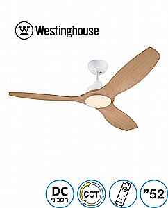 מאוורר תקרה 52" MONTANA מונטנה WESTINGHOUSE לבן וכנפיים דמוי עץ אלון מאוורר תקרה 52" MONTANA מונטנה WESTINGHOUSE לבן וכנפיים דמוי עץ אלון