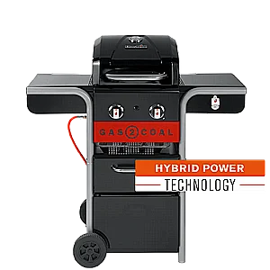 Char-Broil Gas2Coal 2.0 210 גריל היברידי גז + פחמים עם 2 מבערים Char-Broil Gas2Coal 2.0 210 גריל היברידי גז + פחמים עם 2 מבערים