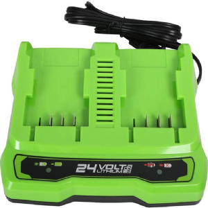 מטען מהיר כפול Dual Port 24V (4A) גרין וורקס greenworks מטען מהיר כפול Dual Port 24V (4A) גרין וורקס greenworks