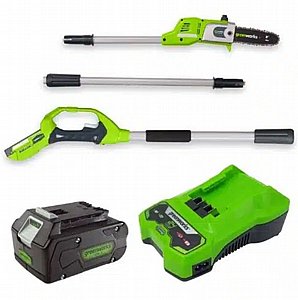 מסור גבהים 24V (משופר) + סוללה 4.0Ah + מטען מהיר 24V מסור גבהים 24V (משופר) + סוללה 4.0Ah + מטען מהיר 24V