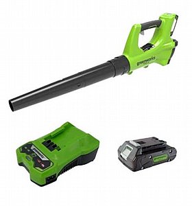 מפוח עלים 24V + סוללה 2A + מטען מהיר greenworks 24V מפוח עלים 24V + סוללה 2A + מטען מהיר greenworks 24V