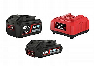 סוללה 20V 2.0Ah בטכנולוגיית Keep Cool + סוללה 4.0Ah + מטען 20V 2.4A במארז SKIL סוללה 20V 2.0Ah בטכנולוגיית Keep Cool + סוללה 4.0Ah + מטען 20V 2.4A במארז SKIL