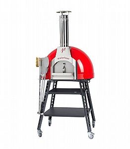 טאבון מקצועי אדום להפעלה בגז או בעץ Valoriani Bravo 75 450°C *כולל עגלה* טאבון מקצועי אדום להפעלה בגז או בעץ Valoriani Bravo 75 450°C *כולל עגלה*