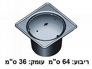 בריכת חלוקים (אגנית) תבנית מוכנה פיברגלאס קשיח 64X64 ס"מ SUNSUN CHF-640 בריכת חלוקים (אגנית) תבנית מוכנה פיברגלאס קשיח 64X64 ס"מ SUNSUN CHF-640