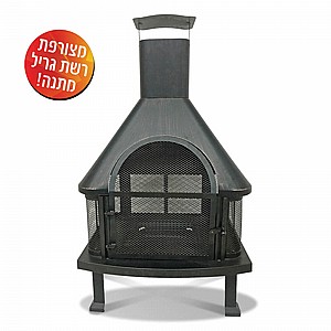תנור עצים גדול ג’מבו לחימום ובישול בחצר תנור עצים גדול ג’מבו לחימום ובישול בחצר