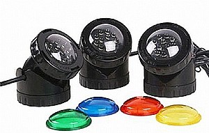 שלישיית תאורות לד תת-מימית Jebao JPL1-3Led שלישיית תאורות לד תת-מימית Jebao JPL1-3Led