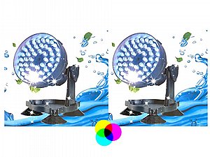 סט 2 יחידות לד לבריכות נוי מחליף צבעים דגם LED48-2-2-RGB האוויקי HUIQI סט 2 יחידות לד לבריכות נוי מחליף צבעים דגם LED48-2-2-RGB האוויקי HUIQI