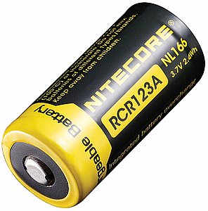 סוללת ליתיום נטענת 650mAh RCR123A סוללת ליתיום נטענת 650mAh RCR123A