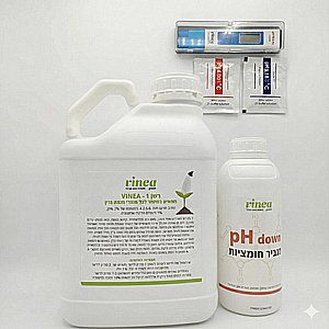 ערכת השלמה להידרופוניקה Vinea Green – דשן נוזלי + pH Down + מדי pH ו-EC דיגיטליים ערכת השלמה להידרופוניקה Vinea Green – דשן נוזלי + pH Down + מדי pH ו-EC דיגיטליים